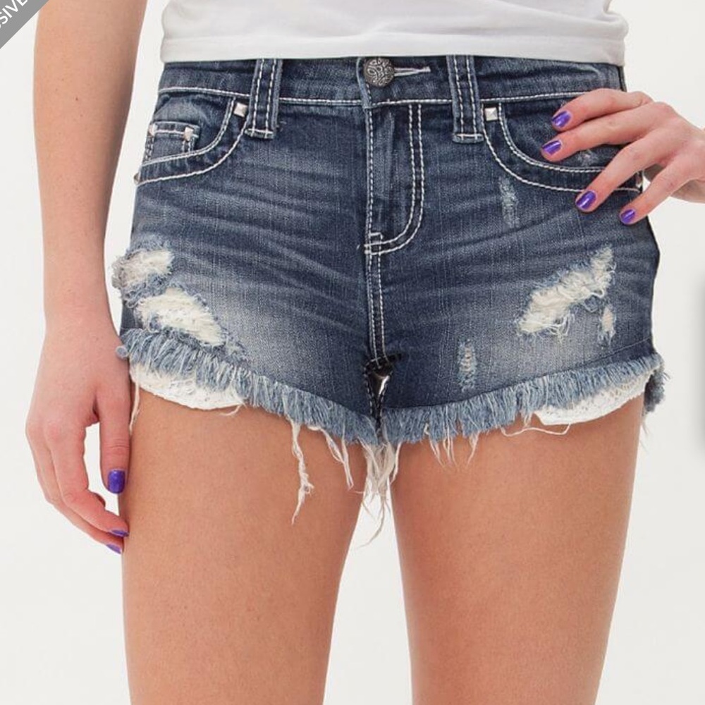 Daytrip Capricorn High Rise denim jean shorts